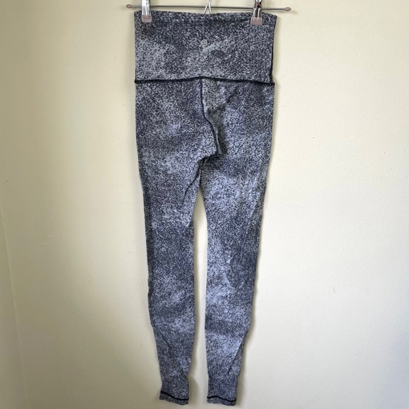 Lululemon Wunder Under Pant (Hi-Rise) Luon Spray Jacquard White Black - Picture 6 of 11